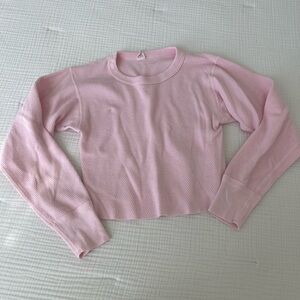 Vintage pink cropped thermal